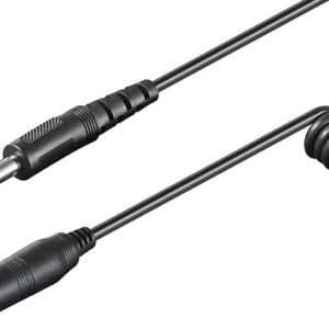 Cabo Espiral Jack 6,35mm Macho - Jack 6,35mm F?mea Stereo (Preto) - 5 mts