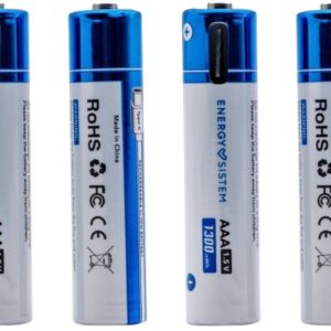 Blister 4x Pilhas Recarreg?veis AAA 740mAh c/ Carregamento por USB-C - ENERGY-SISTEM