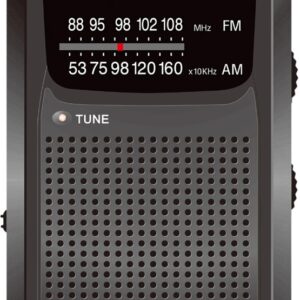 Rádio Portátil Pocket Radio AM/FM Analógico (Preto) - ENERGY-SISTEM