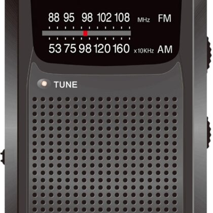 Rádio Portátil Pocket Radio AM/FM Analógico (Preto) - ENERGY-SISTEM