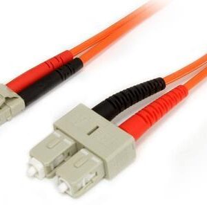 Cabo de Fibra ?pica OM2 LC SC Laranja (2 mts) - STARTECH