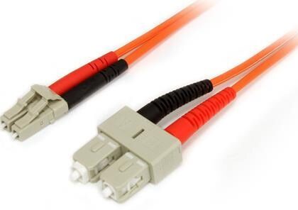 Cabo de Fibra Ópica OM2 LC SC Laranja (2 mts) - STARTECH