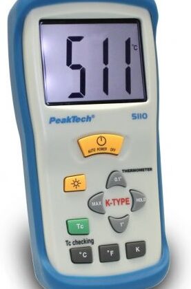 Termómetro Digital 1 CH, 3 1/2 Dígitos / -50 ... + 1300 ° C - PeakTech