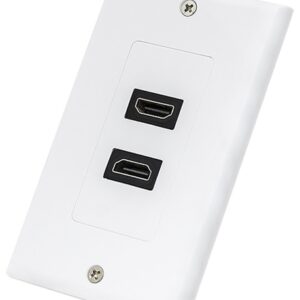 Tomada Interior 2 x HDMI (Branco)