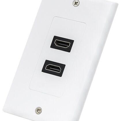Tomada Interior 2 x HDMI (Branco)
