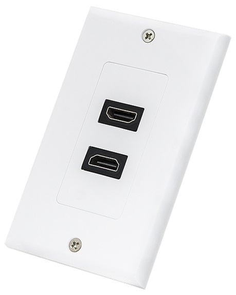 Tomada Interior 2 x HDMI (Branco)