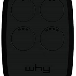 Comando Garagem Multi Frequências c/ Auto-Aprendizagem (Preto) - WHY EVO