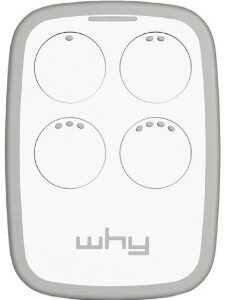 Comando Garagem Multi Frequências c/ Auto-Aprendizagem (Branco) - WHY EVO