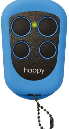 Comando Garagem 4 Canais 433,92Mhz (Azul) - NEW HAPPY