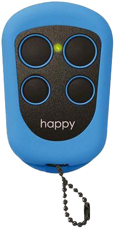 Comando Garagem 4 Canais 433,92Mhz (Azul) - NEW HAPPY