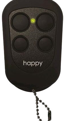 Comando Garagem 4 Canais 433,92Mhz (Preto) - NEW HAPPY
