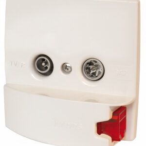 Embelezador Branco Com Tomada RJ45 - TELEVES