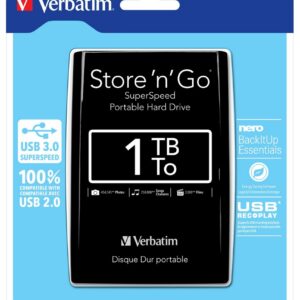 Disco Externo Store n Go 1TB (Preto) - VERBATIM