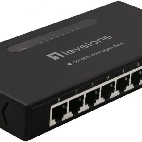 Switch 8 Portas Gigabit Ethernet - GEU-0822 - LEVELONE