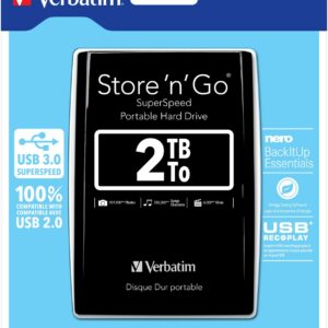 Disco Externo Store-n-Go 2.5 2TB 3.2 (Preto) - VERBATIM