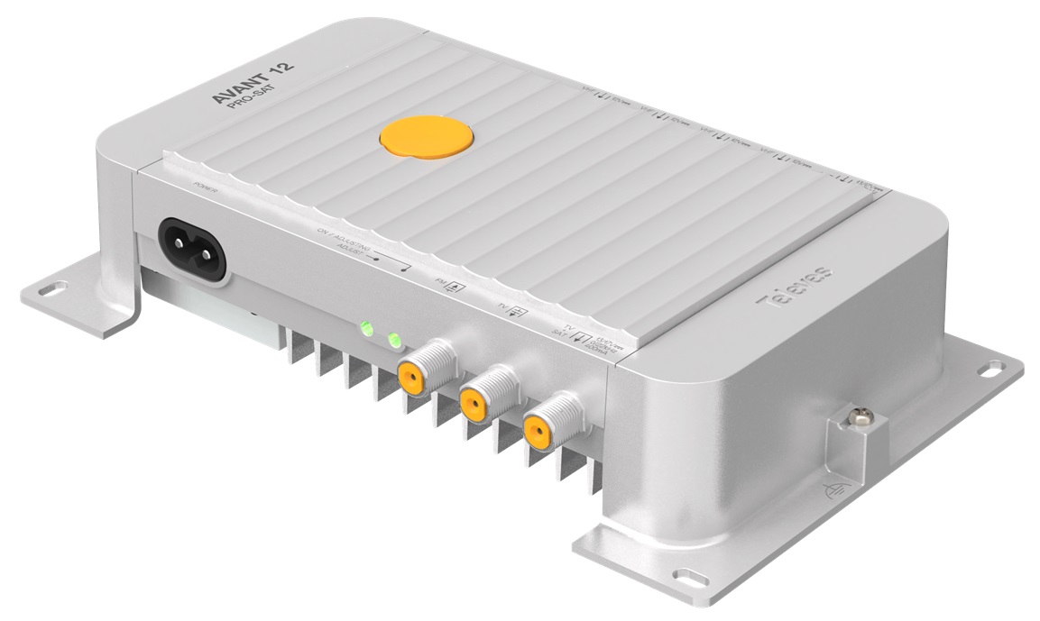 Central Amplificadora Programável AVANT 12 PRO 4xVHF/UHF FI 32 Filtros Terrestre/Satélite - TELEVES