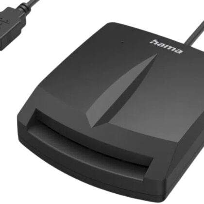 Leitor Cartão Cidadão DNI 4.0 USB-A / USB-C (Preto) - HAMA