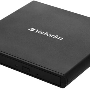 Gravador Externo Slimline CD/DVD ReWriter USB 2.0 (Preto) - VERBATIM