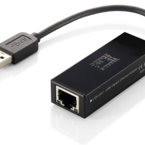 Placa de Rede Externa Gigabit USB A Macho - LAN RJ45 Femea - USB-0401 - Level One