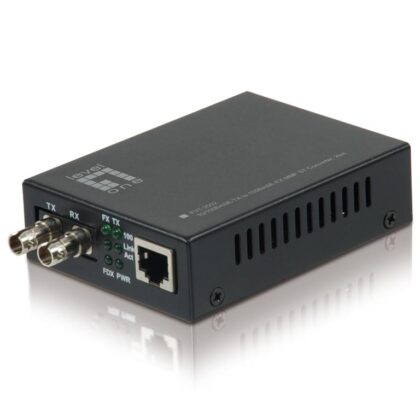 Conversor LEVEL ONE 10/100BASE-TX to 100BASE-FX MMF ST 2km FVT-2002