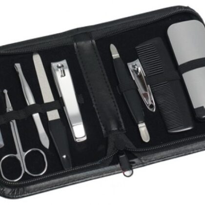 Kit Manicure e Pedicure p/ Viagem (10 Peças)
