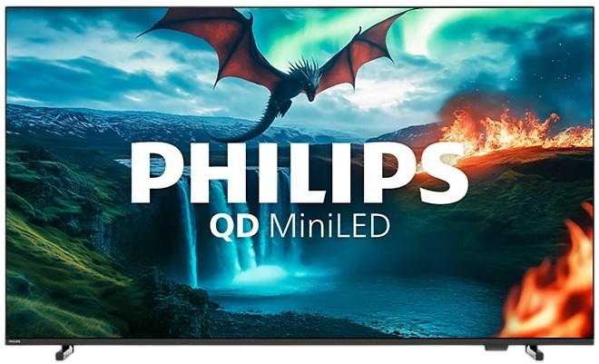 Smart TV QD MiniLED 55 55MLED820/12 4K Ultra HD Wi-Fi (Preto) - PHILIPS