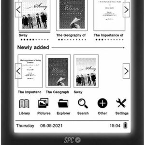 E-Book 6 Dickens Light 2 8GB (Preto) - SPC