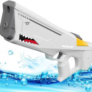 Pistola de Água Elétrica Tubarão (Branco)