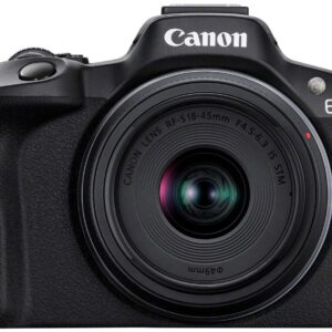 Máquina Fotográfica EOS R50 + Rf-s 18-45mm f/4.5-6.3 Is Stm (Preto) - CANON