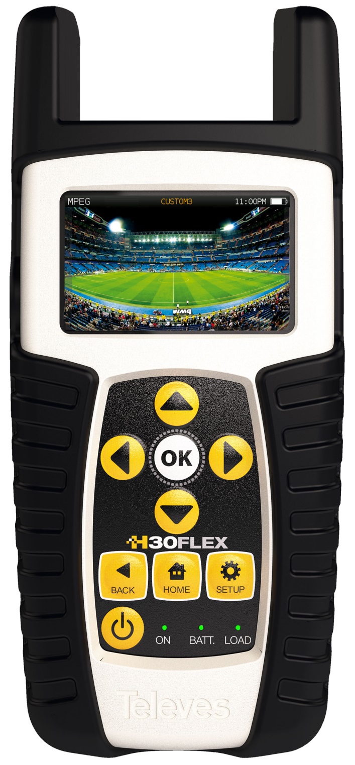 Medidor de Campo H30FLEX DVB-S/S2 + DVB-T - TELEVES