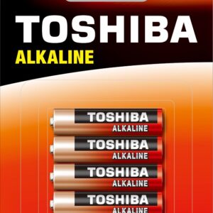Blister 4 Pilhas Alcalinas 1,5V LR03 AAA - TOSHIBA