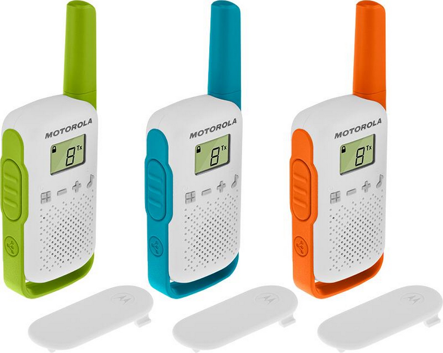 Pack 3x Intercomunicadores Walkie-Talkie TLKR-T42 - MOTOROLA