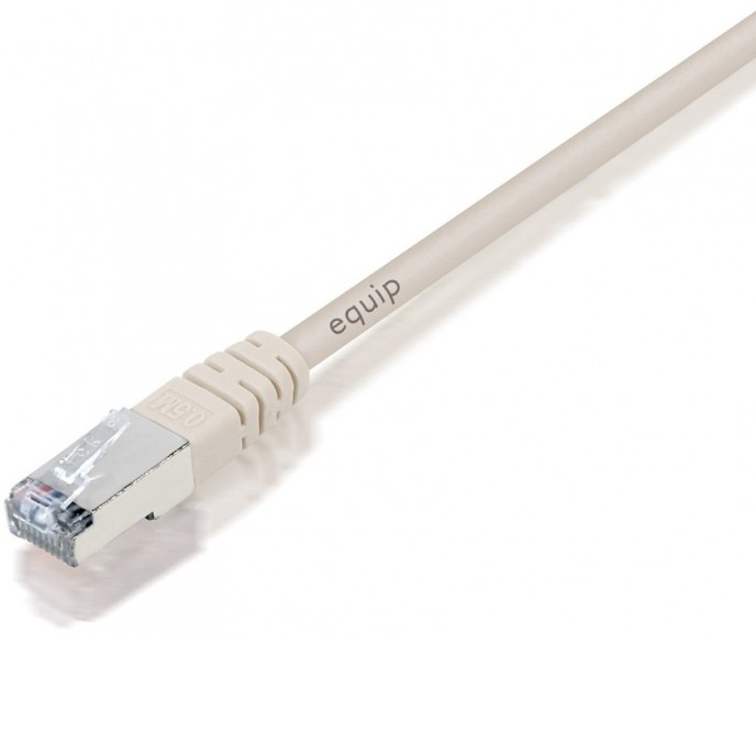 Cabo de Rede RJ45 S/FTP HF Cat.6 Cinza (2 mts) - EQUIP