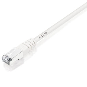 Cabo de Rede RJ45 S/FTP HF Cat.6 Branco (50cm) - EQUIP