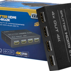 Distribuidor de Sinal HDMI 4K V1.4 (1 Entrada / 4 Saidas)
