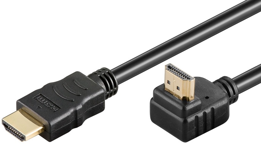 Cabo HDMI 2.0 Macho 90º - Macho 4K@60Hz (50cm) - GOOBAY
