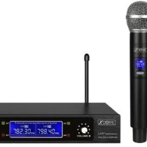 Central 2 Microfones M?o UHF 2 Canais s/ Fios - XDOME