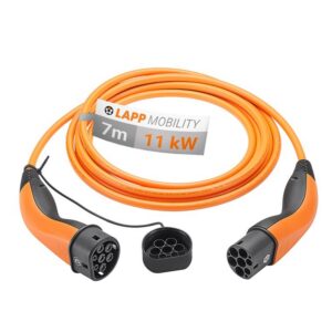 Extens?o de Carregamento Trif?sico p/ Carro El?trico - Tipo2 20A (11kW) IP55 7 mts - LAPP