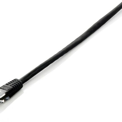 Cabo de Rede RJ45 U/UTP Cat.6 Preto (25cm) - EQUIP