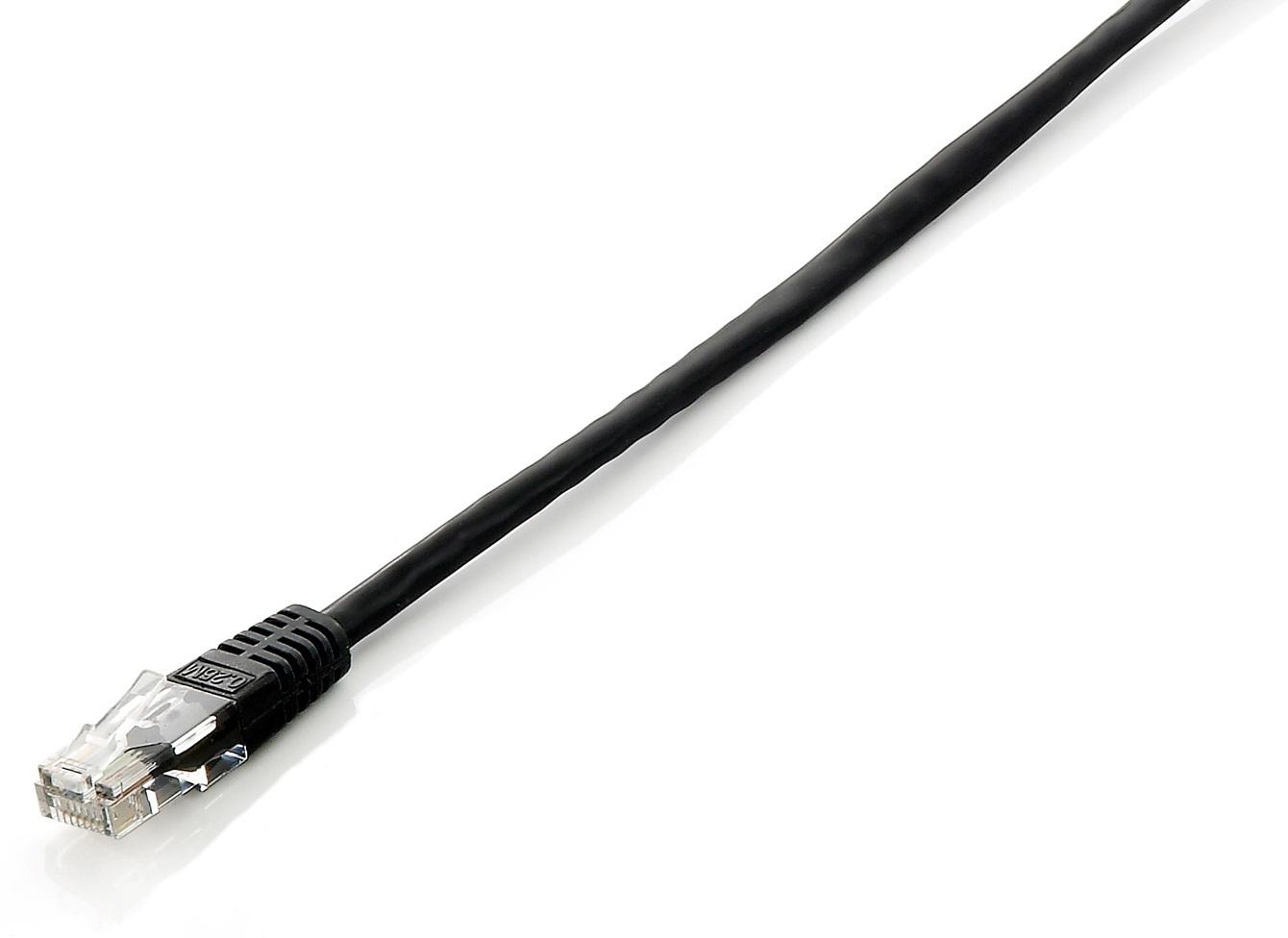 Cabo de Rede RJ45 U/UTP Cat.6 Preto (15 mts) - EQUIP