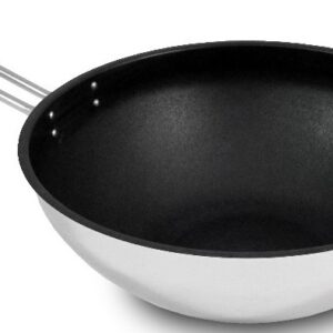 Frigideira Wok Antiaderente c/ Cabo 28cm (Inox) - SILAMPOS