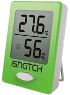 Termómetro Interno Digital c/ Sensor de Humidade TEMPY (Verde) - iSNATCH