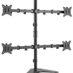 Suporte Articulado de Mesa p/ 4 Monitores 17~32 (Preto) - EQUIP