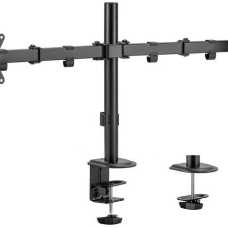 Suporte de Mesa Articulado p/ 2 Monitores 17~32 (Preto) - EQUIP