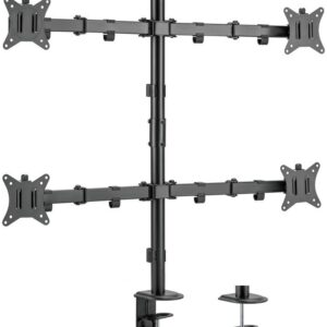 Suporte Mesa Articulado p/ 4 Monitores 17~32 (Preto) - EQUIP