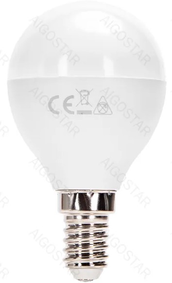 Lampada LED Opalina 220V E14 A5 G45 10W Branco Q. 3000K 935Lm