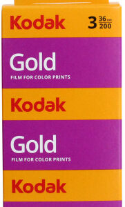 Pack 3x Rolos Fotográfico Gold 200 135/36 Shots - KODAK