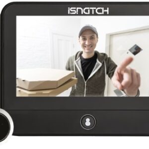 Vídeo Porteiro Inteligente c/ Ecrã LCD 4,3 / Campainha / Função de Gravação - iSNATCH
