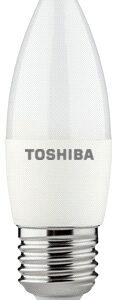 L?mpada LED C35 E27 5W 3000K - TOSHIBA