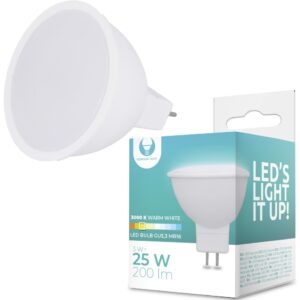 Lampada LED MR16 12V 3W Branco Q. 3000K 200Lm
